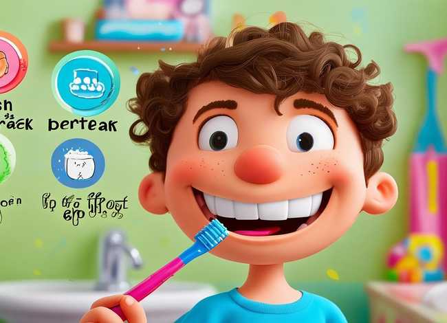 儿童刷牙的正确方法步骤卡通、儿童刷牙的正确方法步骤卡通图片