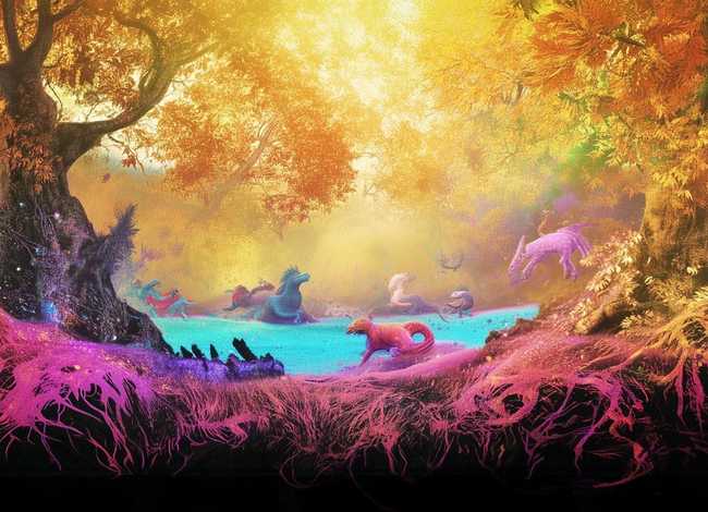 世界神话传说绘画（世界神话传说绘画简单又好看）