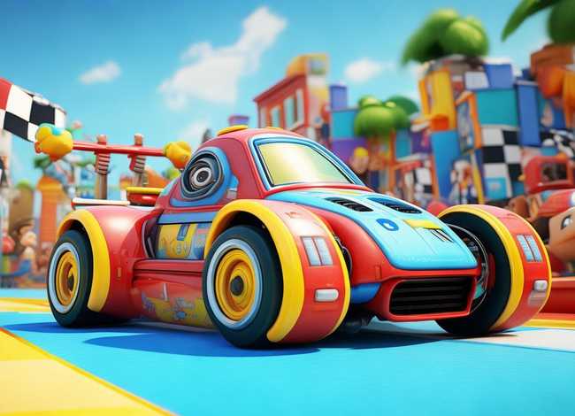 儿童赛车比赛动画片 - 儿童赛车比赛动画片机器人车