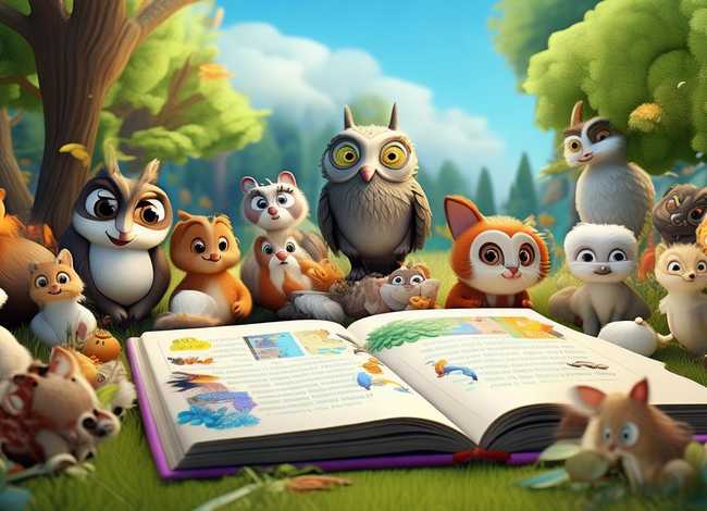 动物故事绘画图片大全，动物故事绘画图片大全四年级