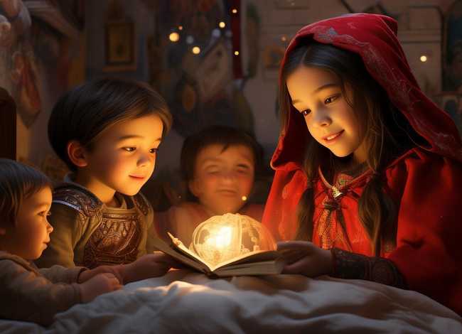 小红帽儿童睡前故事花木兰 - 少儿睡前故事小红帽