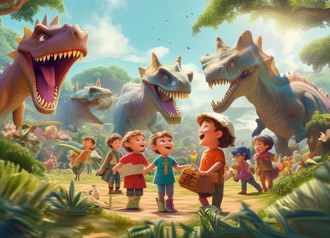 恐龙大冒险儿童故事；儿童电影恐龙大冒险