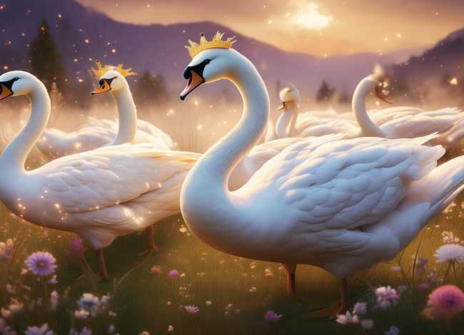 野天鹅儿童故事书，野天鹅的故事书