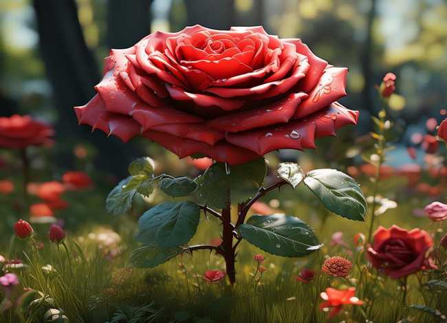 儿童童话故事骄傲的玫瑰 骄傲的玫瑰作文童话