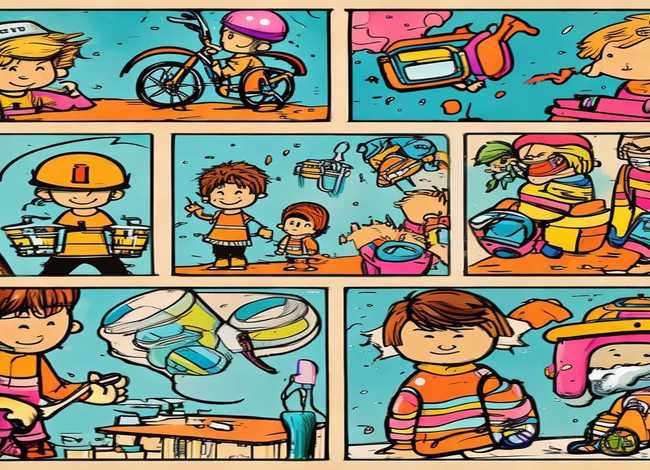 儿童安全漫画故事 - 儿童安全漫画手抄报