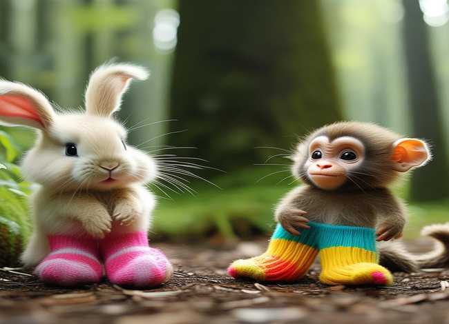 袜子 故事 - 袜子 故事 小兔子说这是我的耳朵套 小猴 尾巴套