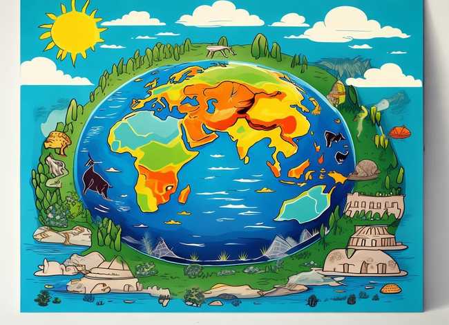 地球的故事手抄报，地球的故事手抄报简单又好画