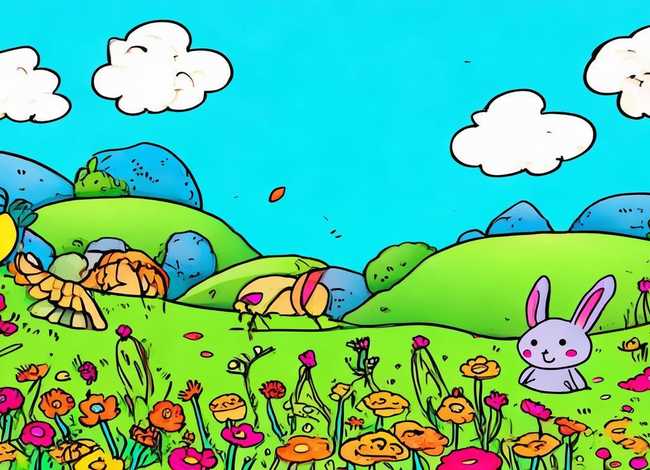 儿童童话故事手绘画简单；儿童童话手抄报 简单