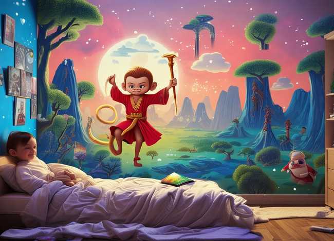 孙悟空故事儿童睡前故事、孙悟空故事睡前故事文字版