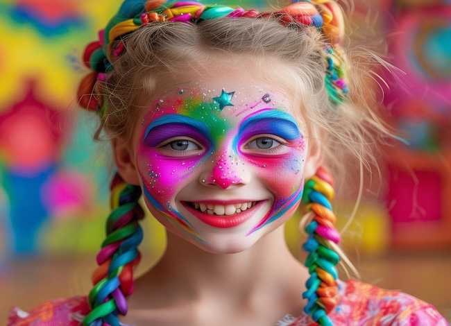 儿童表演妆容 女孩 儿童表演妆容 女孩图片