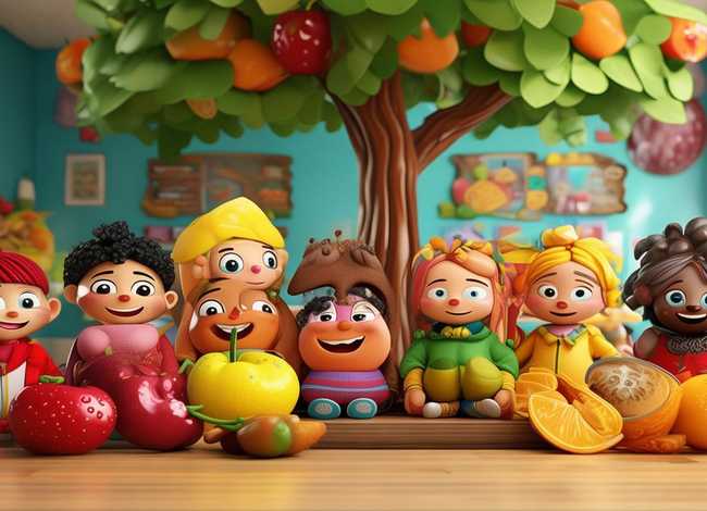 儿童故事水果一家人、幼儿园中班水果一家人故事