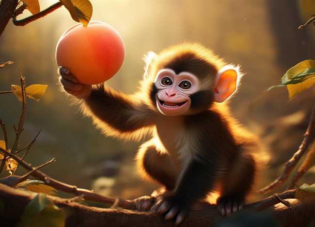 儿童睡前故事猴子摘桃（睡前小故事视频大全集小猴子摘桃子）
