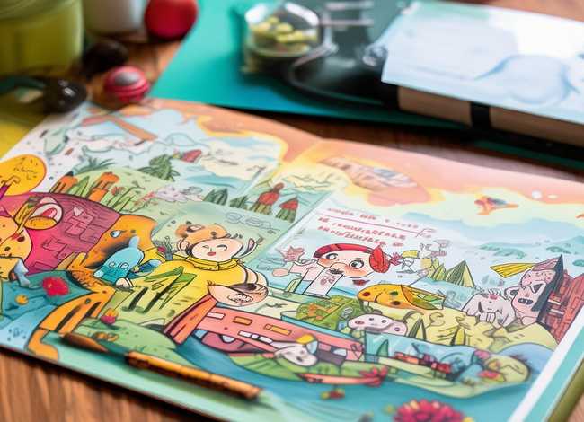 儿童故事画带文字可打印 - 小孩故事带画