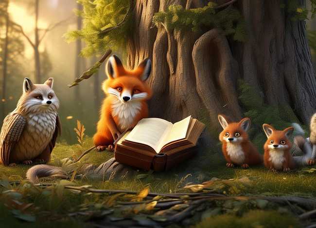 寓言故事画大全 - 寓言故事画画大全