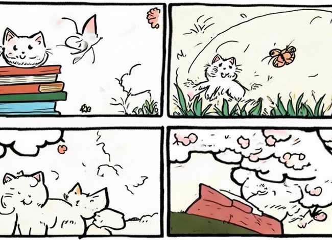 四格画小故事简笔画 - 简单四格简笔画小故事 小故事