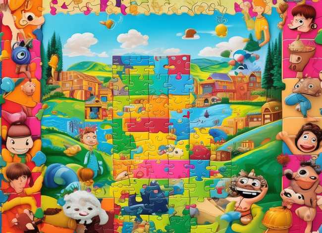 儿童拼图故事书、拼图故事教案