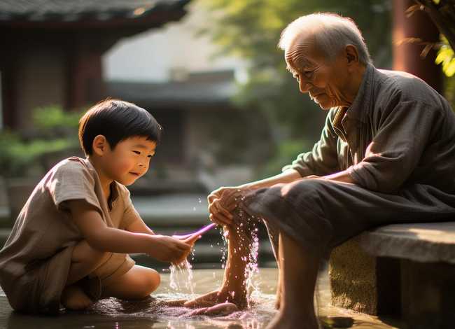 孝道故事画画简单（孝道故事画画简单又好看）