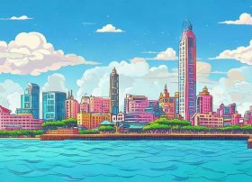 儿童手绘青岛图片 - 儿童手绘青岛图片高清