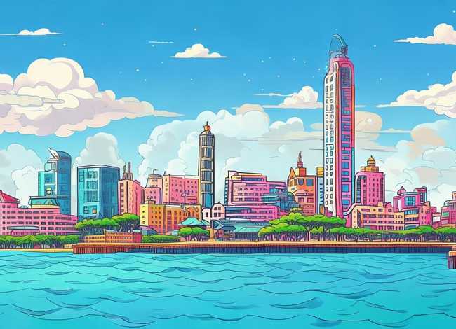 儿童手绘青岛图片 - 儿童手绘青岛图片高清