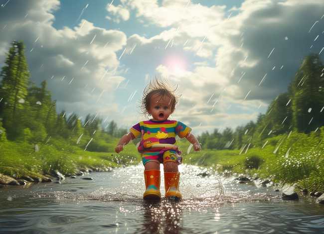 儿童绘本故事雨靴（雨晴绘本故事）
