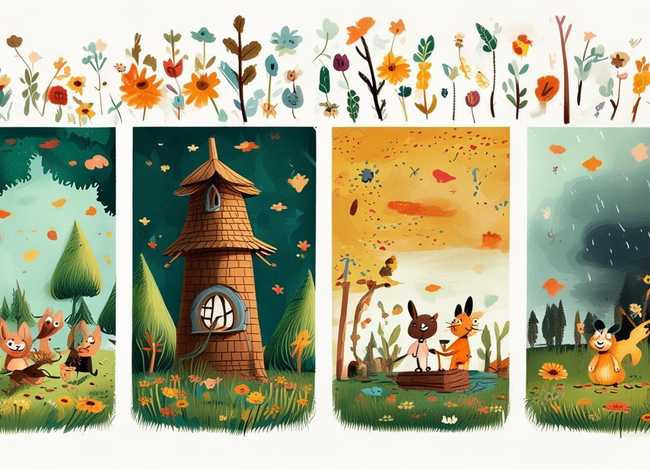 幼儿四格简笔画故事（幼儿四格简笔画带故事）