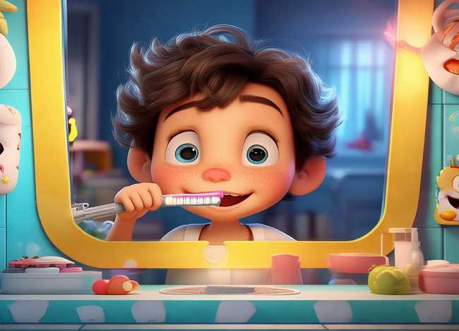 刷牙的儿童故事 - 刷牙的故事绘本
