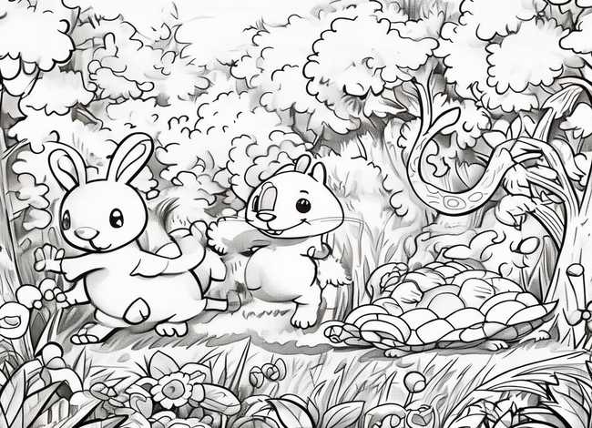 黑白连环画3-6岁儿童故事、黑白幼儿故事画 黑白连环画3-6岁儿童故事、黑白幼儿故事画