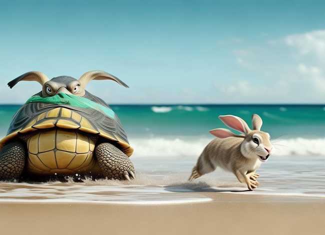 乌龟赛跑的故事 乌龟赛跑的故事英文版简单