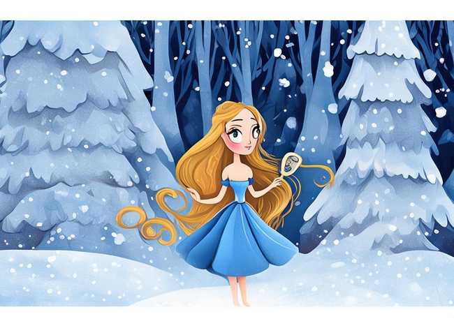 白雪公主儿童画，白雪公主 儿童画