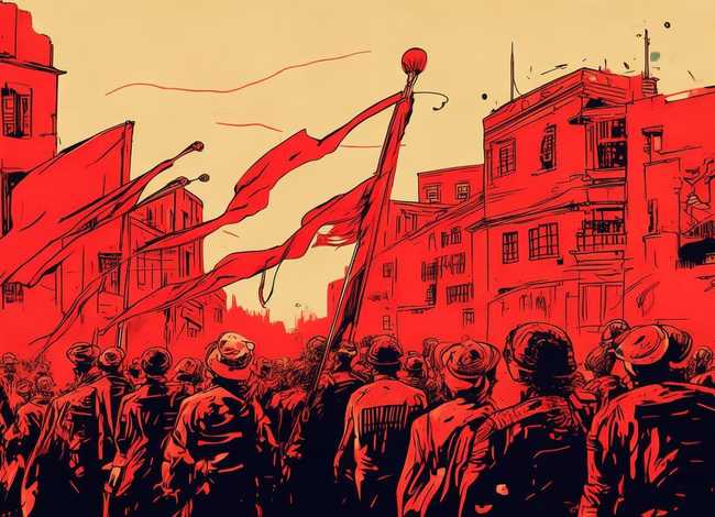 红色革命故事绘画，红色革命故事绘画图片大全简单