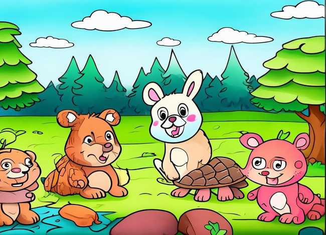 幼儿园涂色画有故事情节的,可打印的，幼儿园涂色画打印带彩色样图