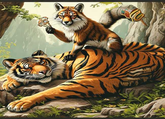 狐假虎威成语故事绘本图片 - 狐假虎威成语故事图片完整版