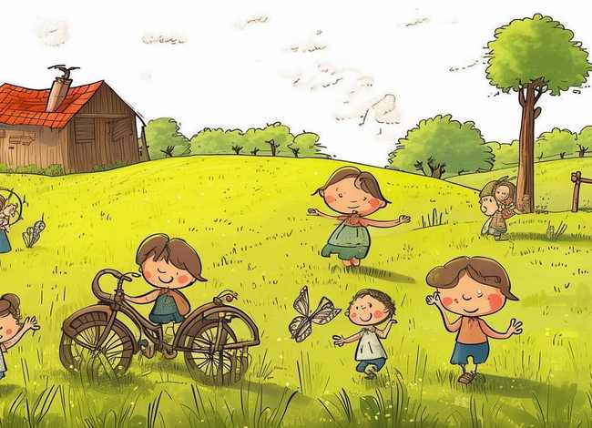 农村儿童生活的故事（以农村儿童生活为主题的简笔画）