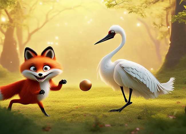幼儿故事狐狸和仙鹤；幼儿故事狐狸和仙鹤视频