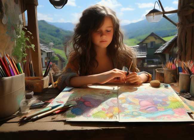 画画小故事；画画小故事800字