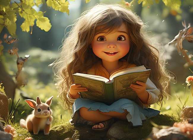 女孩儿童故事 - 小女孩的幼儿故事
