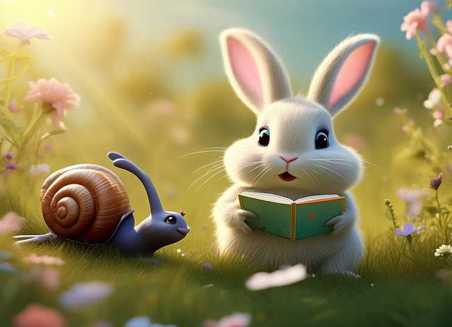 兔子和蜗牛绘本故事完整版，兔子和蜗牛绘本故事完整版免费阅读