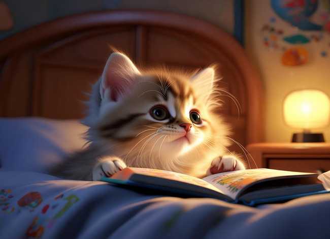 小猫咪的故事儿童睡前绘本、小猫咪的故事睡前故事文字版