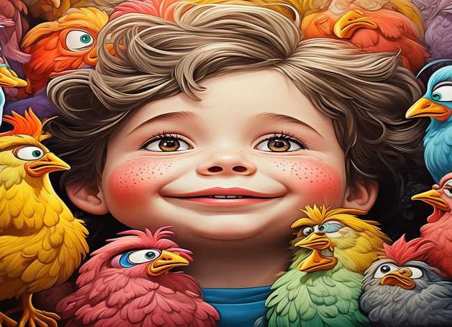 小鸡儿童画图片，小鸡儿童画图片大全可爱