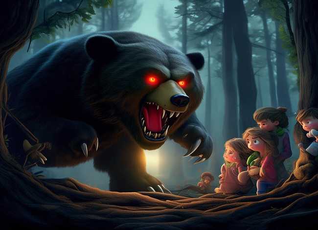 可怕的妖怪熊儿童故事内容 可怕的大妖怪绘本故事内容 可怕的妖怪熊儿童故事内容 可怕的大妖怪绘本故事内容