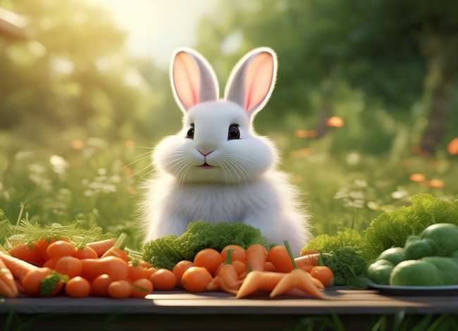 挑食的小白兔故事，挑食的小白兔故事图片