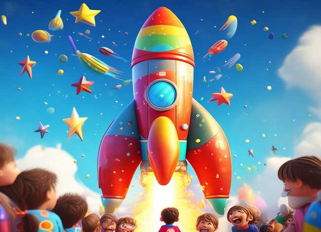 儿童火箭发射视频动画、火箭发射少儿动画