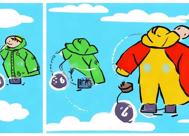 儿童雨衣折叠方法图解，儿童雨衣折叠方法图解图片