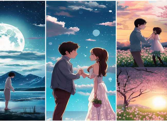 爱情简笔画连环画6张 爱情简笔画连环画6张图片