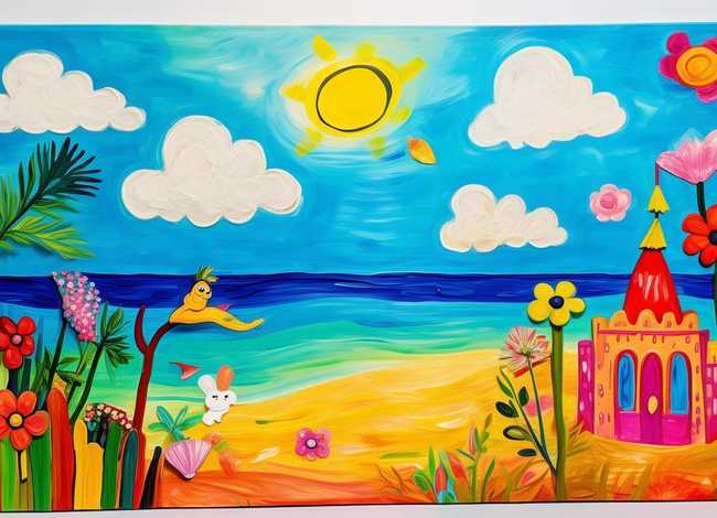 儿童夏天绘画作品，儿童夏天绘画作品图片大全