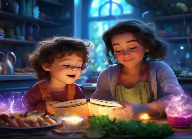 儿童故事妈妈的魔法菜谱；妈妈的魔法菜谱绘本故事