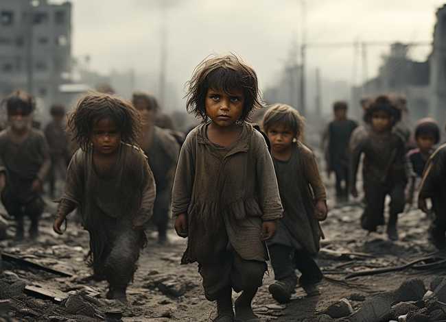 战争儿童悲惨视频、战争后儿童悲惨