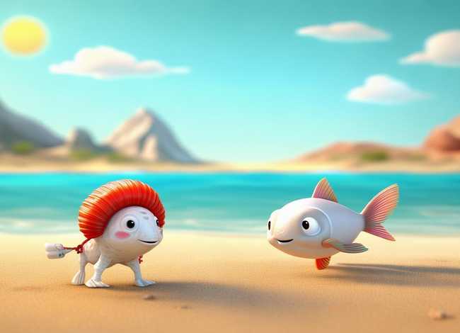 儿童故事小白蚬送信，儿童故事绘本小白鱼