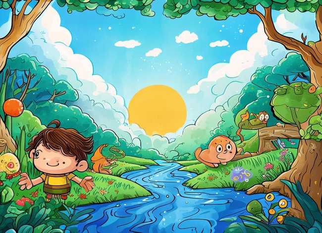 儿童故事线图，儿童故事线