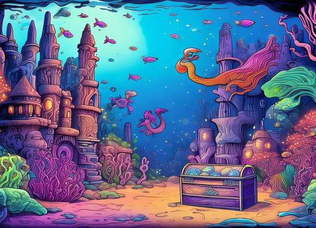 海底的秘密绘本故事；海底的秘密绘本故事PPT